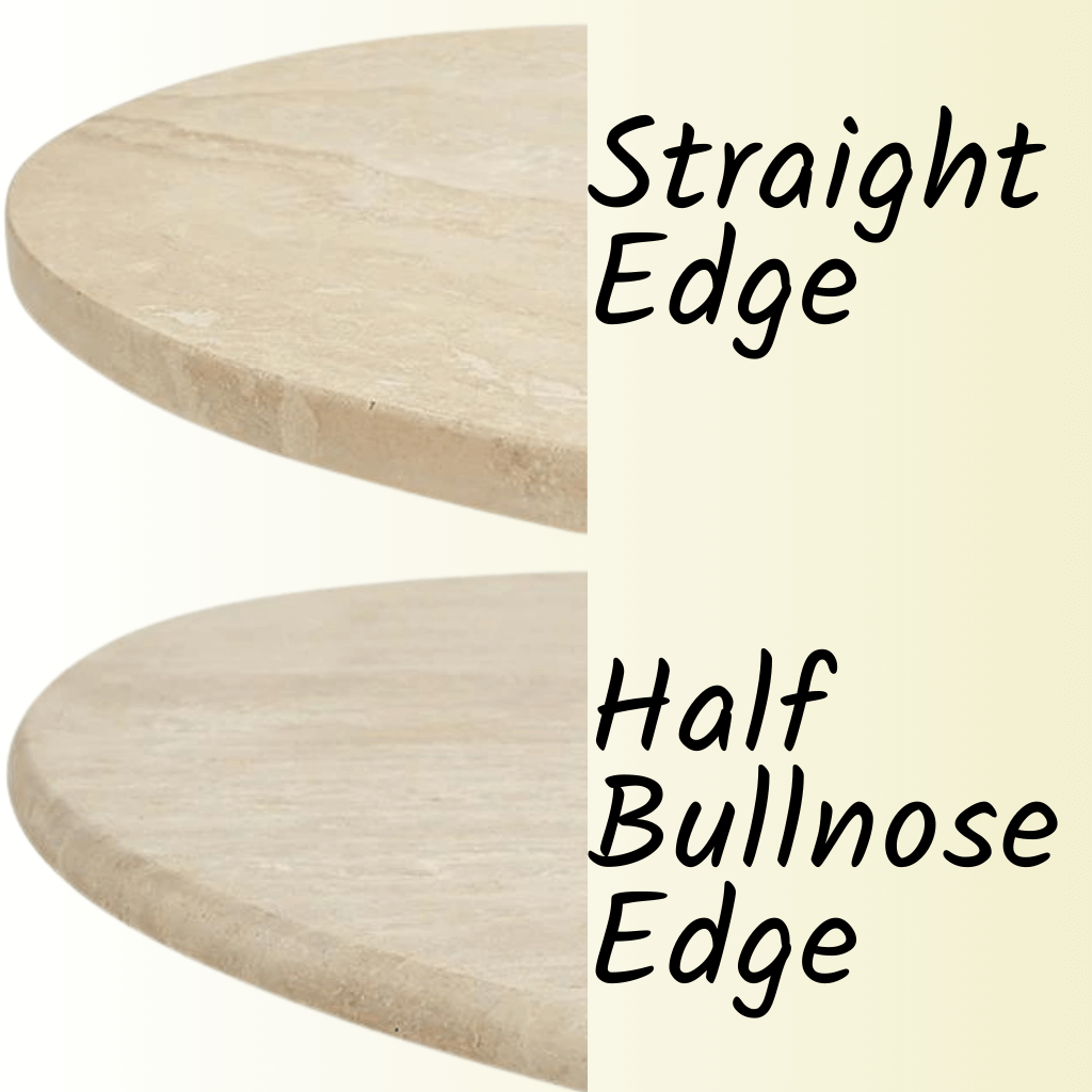 Travertine Finishing Edges: Straight Versus Half Bullnose